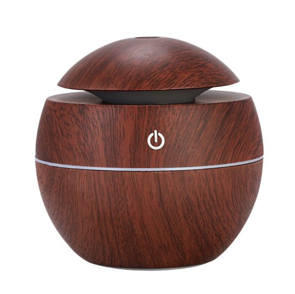 LED Ultrasonic Aroma Humidifier - Dark Brown