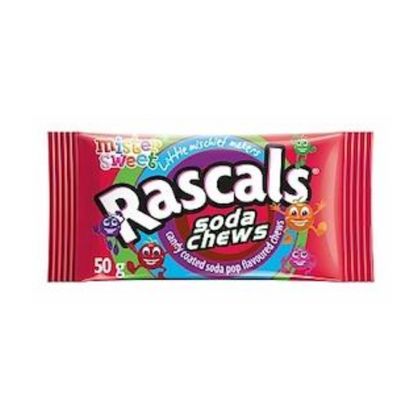 Mister Sweet Rascals Soda Flavours Sweets 50g - 24-Pack