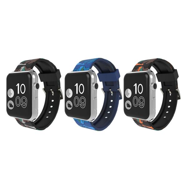 Killer Deals Silicone Straps for 38/40/41mm Apple Watch-Camo Print-3 Pack
