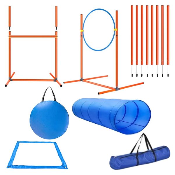 14 Piece Dog Agility Training Equipment Kit