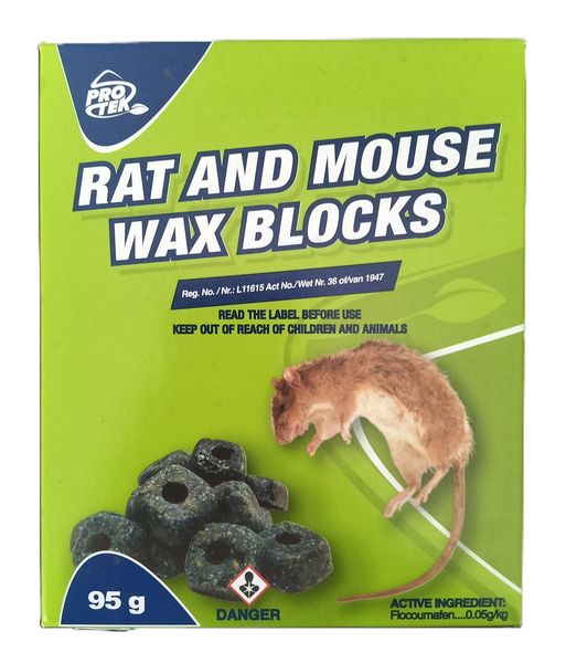 Protek 100g Rat and Mouse Wax Blocks