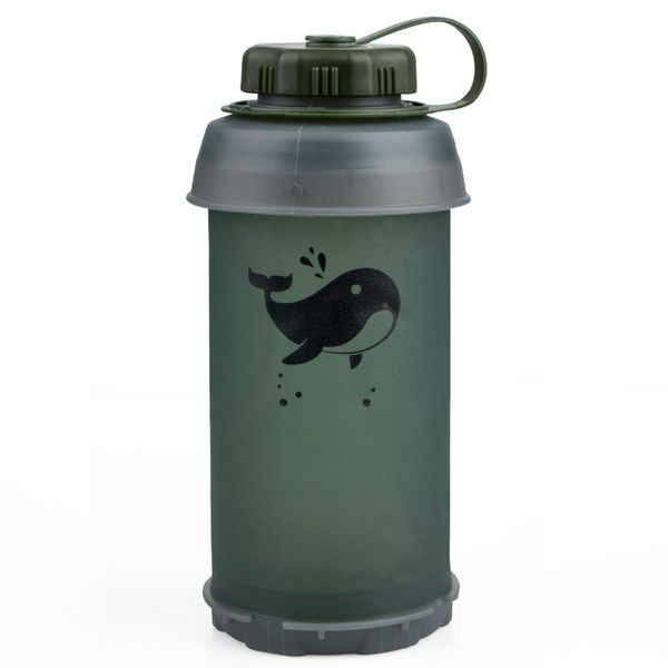 Collapsible Water Bottle 750ml TPU for Camping Hiking Backpacking