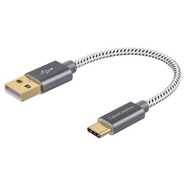USB-C to USB-C Fast Charging Cable - 3A Power, 15cm Length