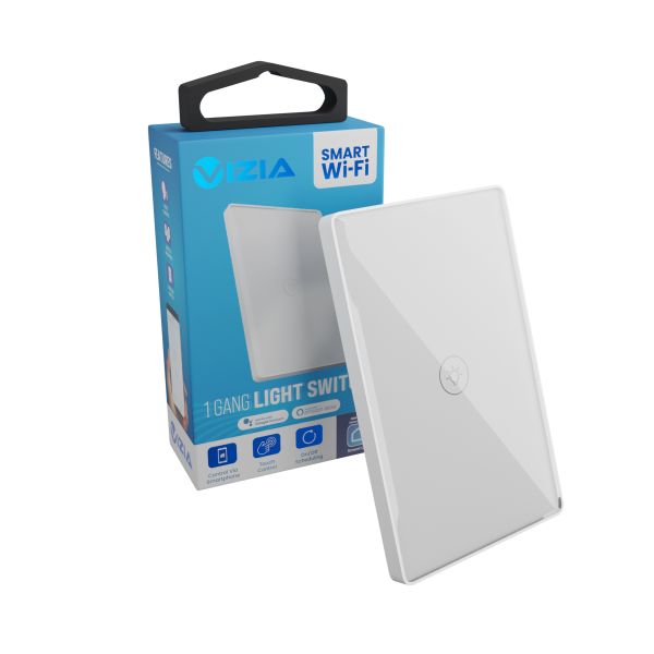 Vizia Smart WiFi Light Switch - 1 Gang (Google Home &amp; Amazon Alexa)