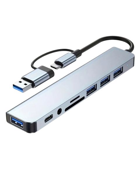 8 In 1 Usb Charging Hub - Type C - Adapter