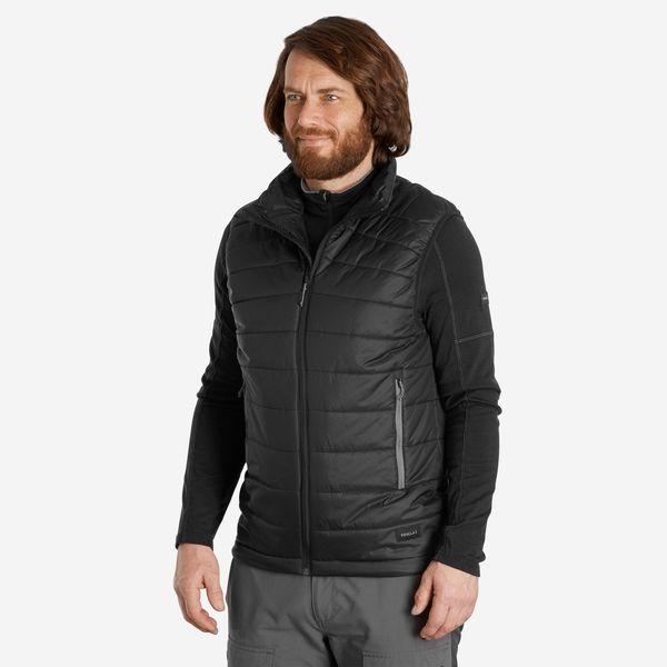 Forclaz Men's Synthetic Mountain Trekking Padded Gilet - Mt100 - Black