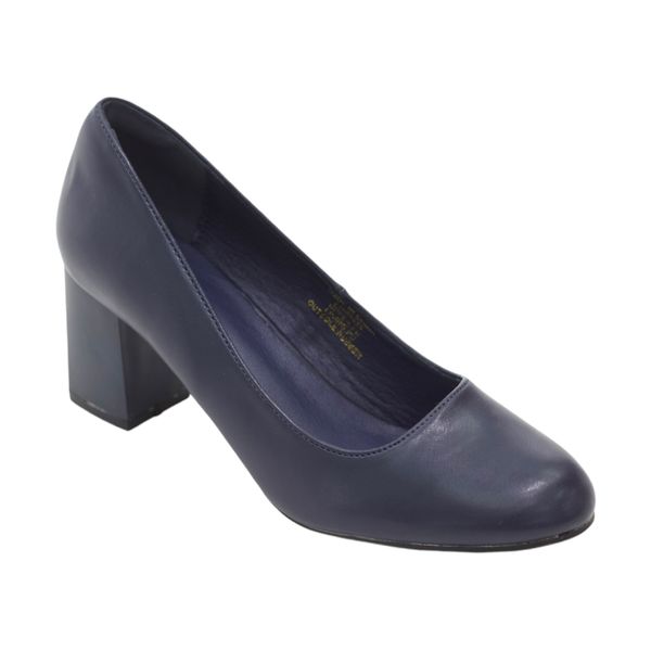 Lamara Paris Women Navy Pu Heels image