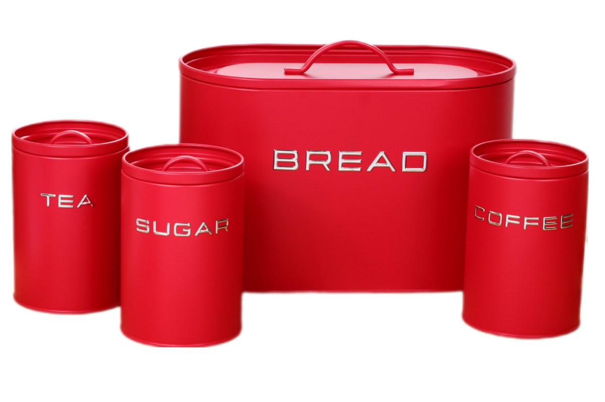 Royal Homeware 4pc Breadbin and Canister set - 3D Letter Design | Shop ...