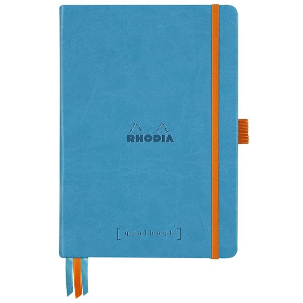 Rhodiarama A5 Hardcover Goalbook, Turquoise