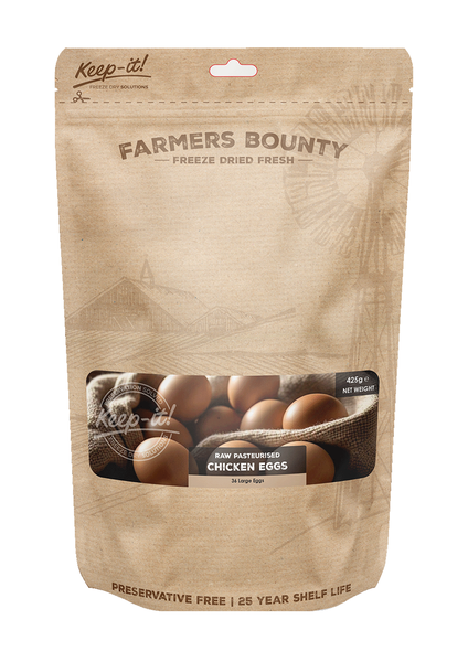 Freeze Dried Pasturised Egg Powder - 425g (36 Large Eggs)