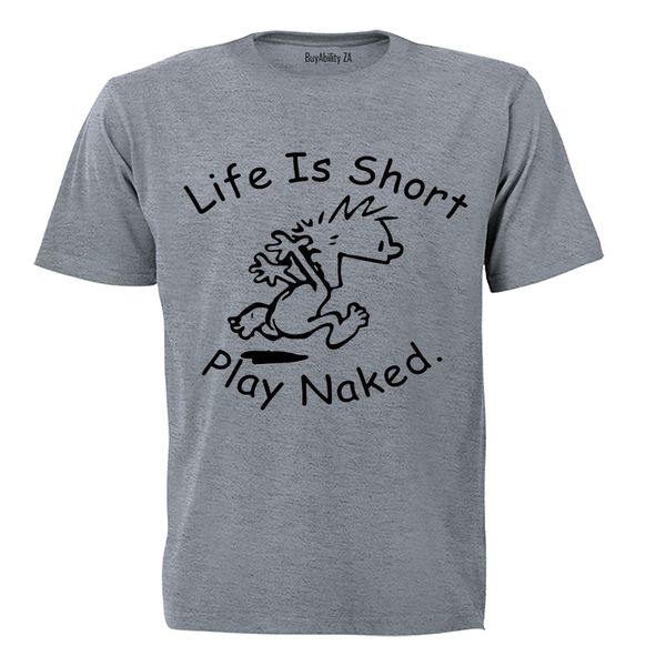 Life is Short - Mens - T-Shirt - White - S