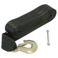Eye Hook with Self Closing Latch for Winch Straps and Cables