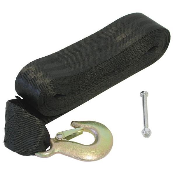 Winch Strap with Hook and Fitting Kit - 50mm x 10 Metres