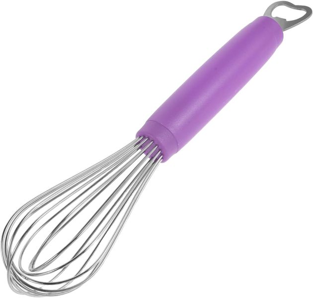 Stainless Steel Whisk: Metal Wire Balloon Whisk with Bottle Opener Handheld
