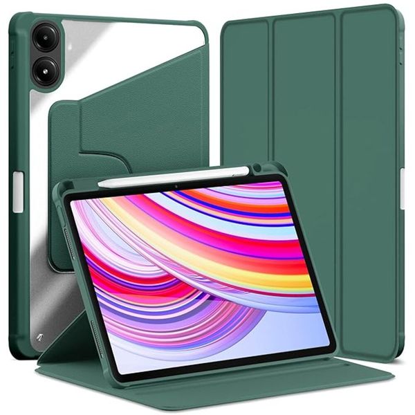 Rotating Case with Pencil Holder Compatible with Xiaomi Redmi Pad 2 Pro