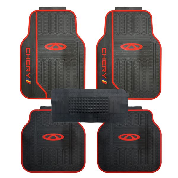 CFM-001-5-CHERY, Universal 5 PCS Heavy Duty Rubber 3D Moulded Car Floor Mat