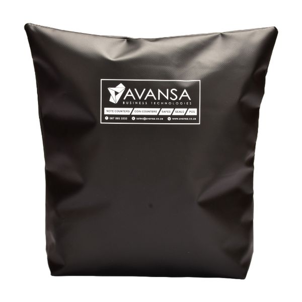 Avansa A3 Cash Bag 38 × 40cm (Security Seal) - Black