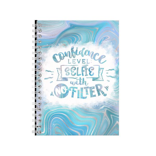 Confidence Level Selfie With No Filter Notebook Gift Idea A4 Notepad Pad 85