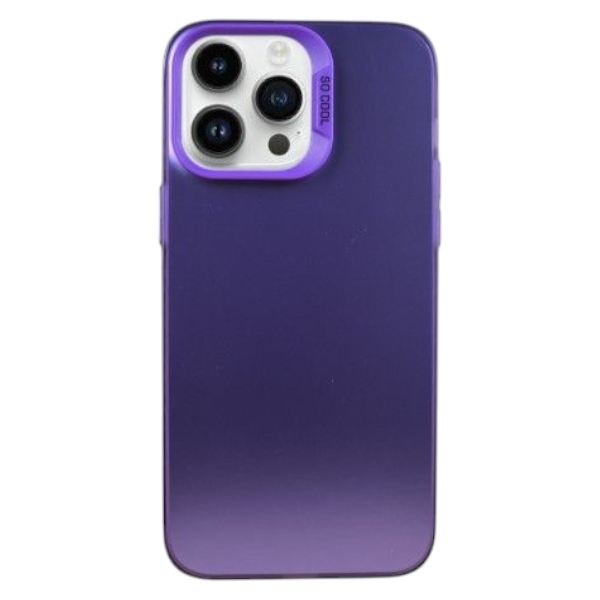 Metallic Gradient Shield Phone Case Compatible With IPH14 Pro Max - Purple