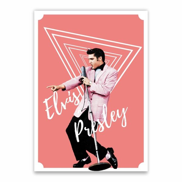 Pink Elvis Presley Poster - A1