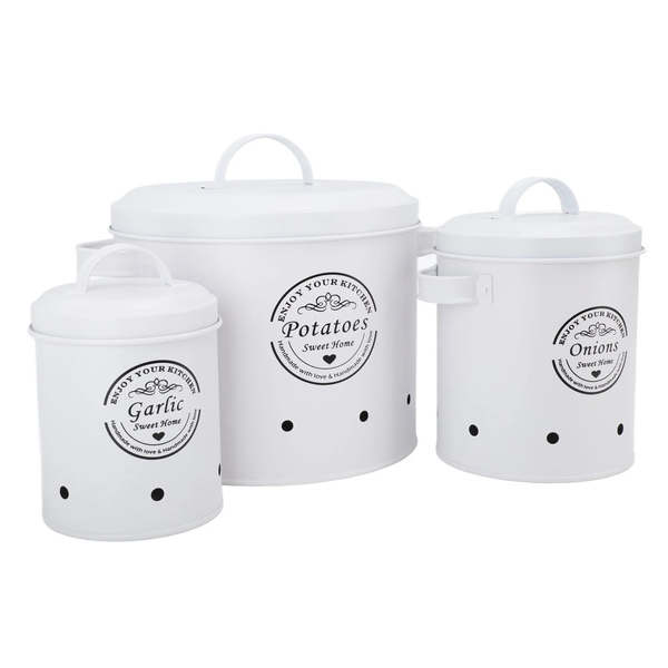 Minhaj Homeware Kitchen Canisters 3-piece Set