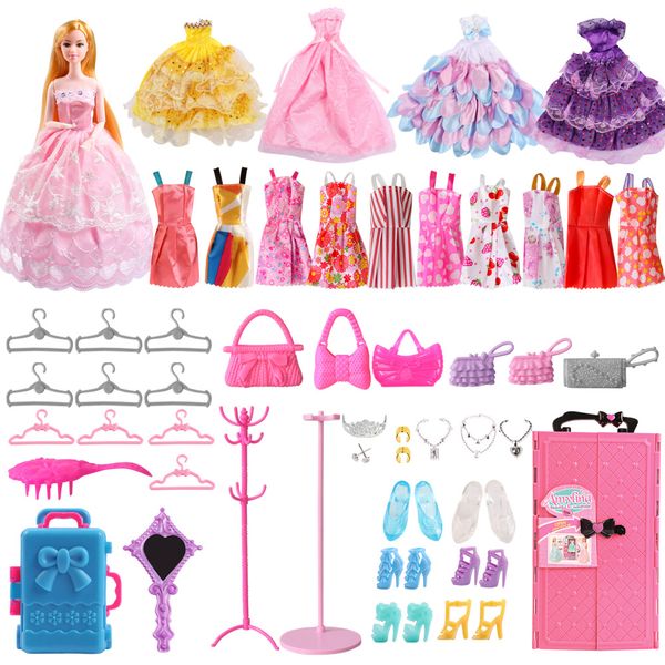 Children's Barbie pink changing clothes toy
