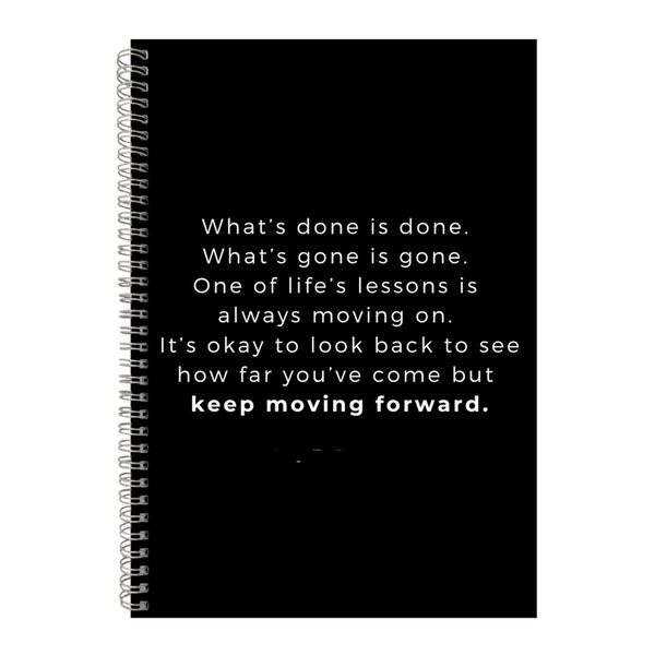 Done A4 Notebook Spiral Lined Motivational Sayings Graphic Notepad Gift 226