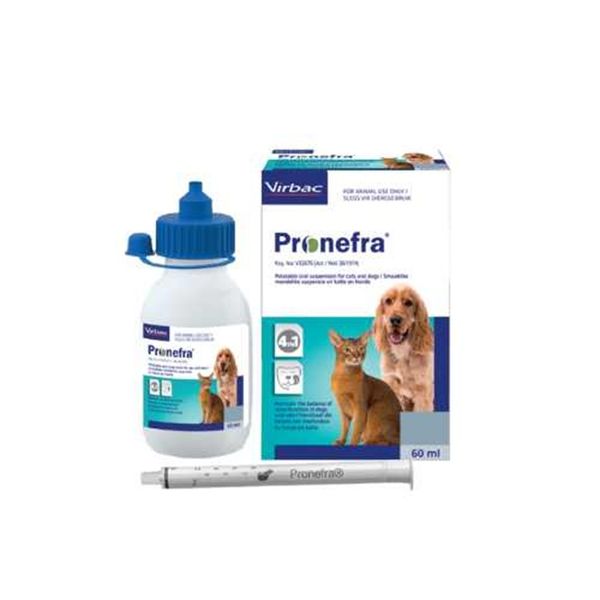 Virbac - Pronefra Oral Suspension for Cats &amp; Dogs 60ml