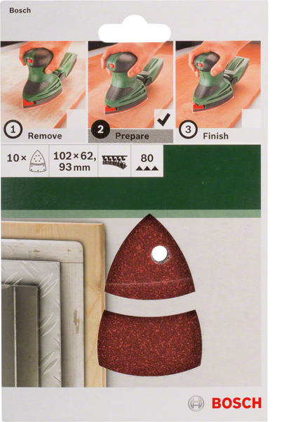 For multi-sanders 102 x 62/93 mm 80 10 Piece