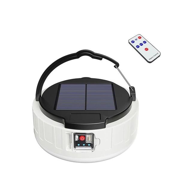 Rechargeable Solar Led Camping Light and Power Bank Remote Control
