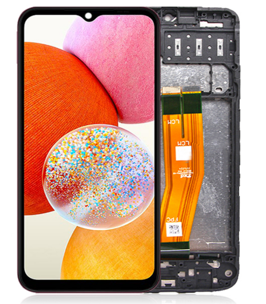 Replacement LCD Screen for Samsung A14 4G, Model: SM-A145 with Frame
