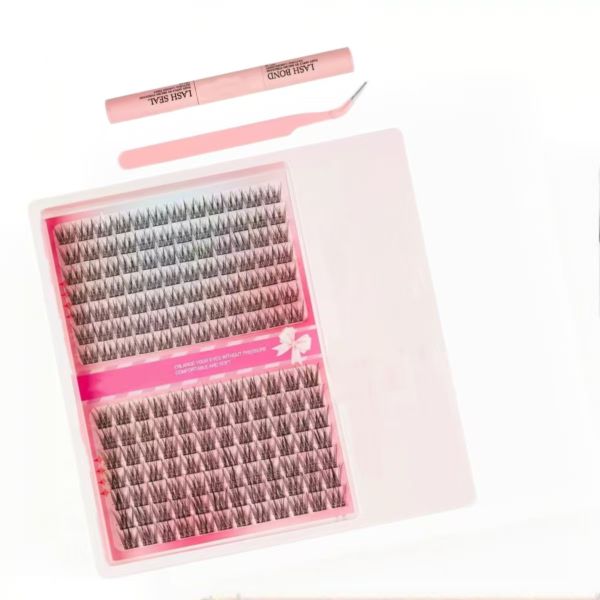 Fishtail Single Eyelash Extension Cluster 252 Pieces 11-13mm Mixed Set