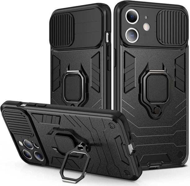 Sliding Camera Case for iPhone 12, kickstand Shockproof Armor 02