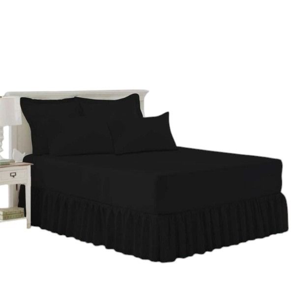 Desai Frilled Valance Fitted Sheet-Easybed Set polyster - 5 Piece Queen