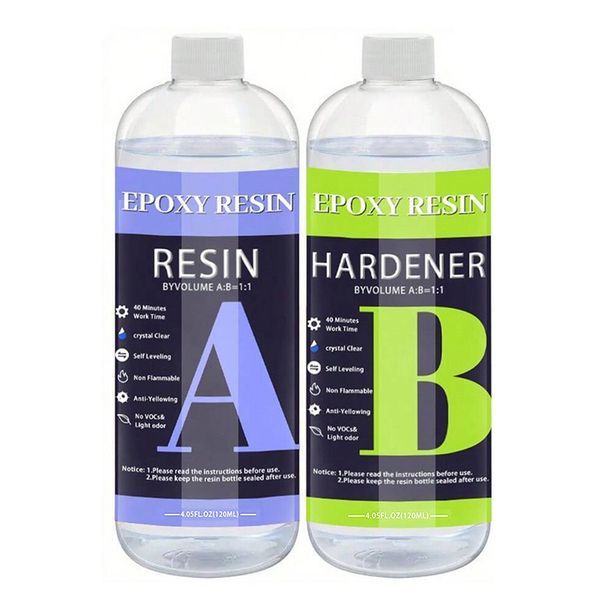 240ml Epoxy Resin A &amp; B Hardener (120ml + 120ml)