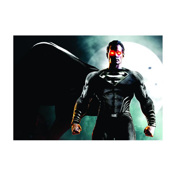 Superman Black Red Eyes - A1 Poster