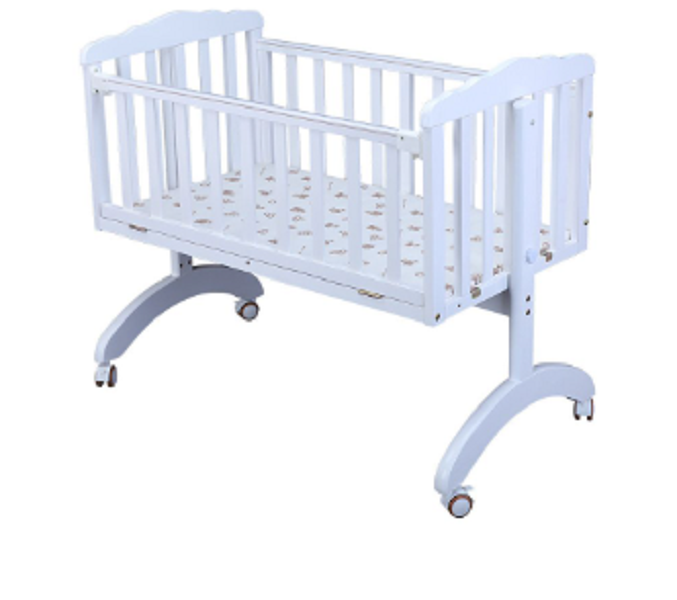 Baby Cot Bed Wooden Baby Crib Cot Bed White
