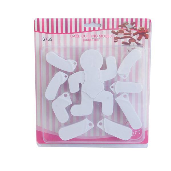 13PCS/SET People Set Cake Mold Plastic Sugarcraft Figure Cookie Cutter
