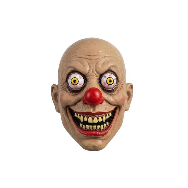 Creepy Clown Face Mask with Bulging Eyes for Halloween Costume