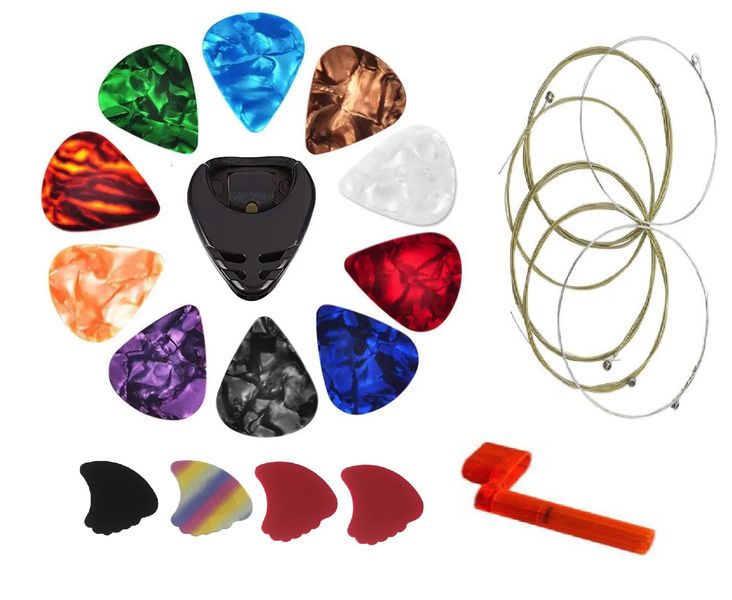 Guitar Steel Strings and Picks Combo Kit