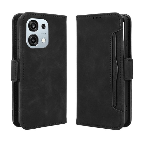 Multi Card Groove Leather Cover Compatible With Oppo Reno10 Pro Plus 5G