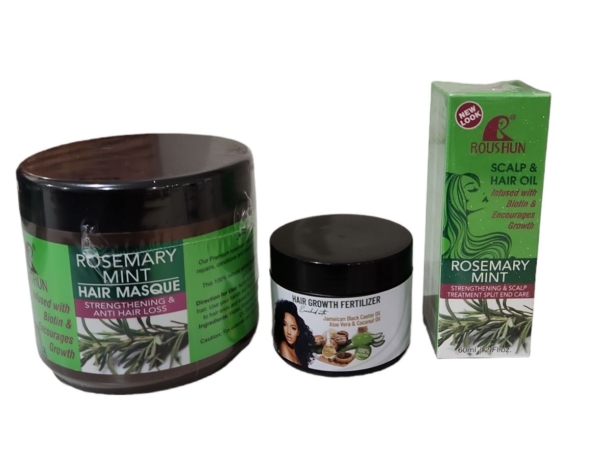 Rosemary Hair Mask, Scalp & Hair Oil with Hair Growth Fertilizer