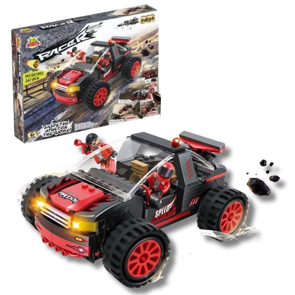 Off-Road Racer Building Block Set 247 pcs - Red Beast Ages 6+