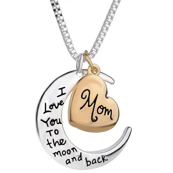 BellaBear Necklace - Love You To The Moon and Back - Mom