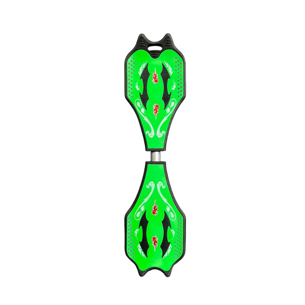 Kids Waveboard with Light Up Wheels - Green