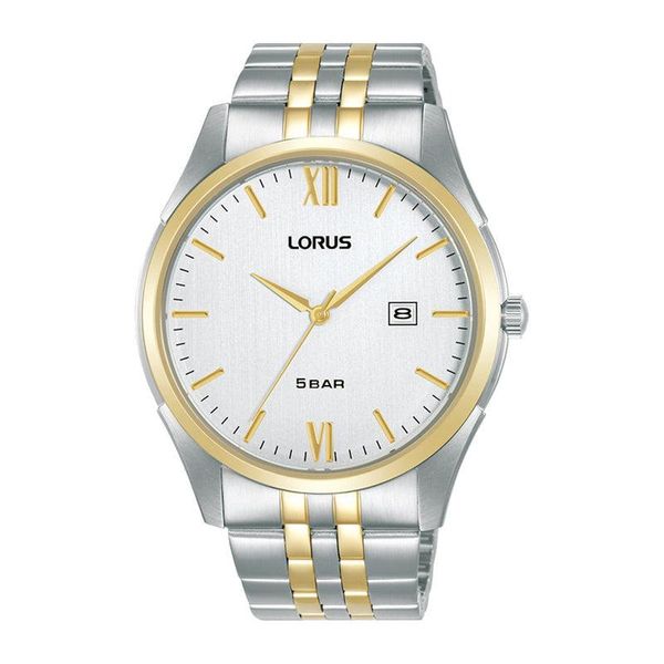 Lorus Men Silver-Gold Metal Formal RH988PX9