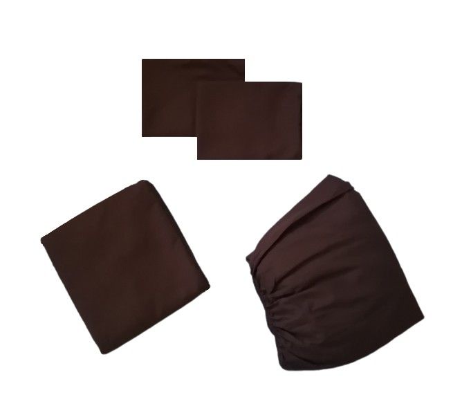 4 Piece Brown Bed Sheet Set | Buy Online in South Africa | takealot.com