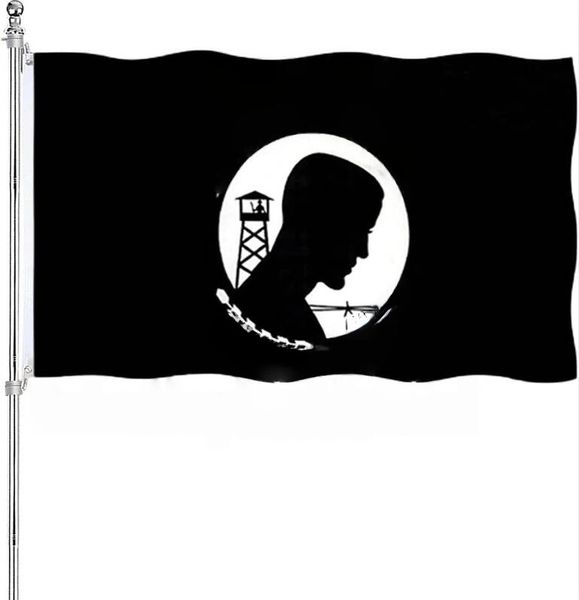 Double Sided Embroidered POW MIA Flag 3x5 Ft Outdoor