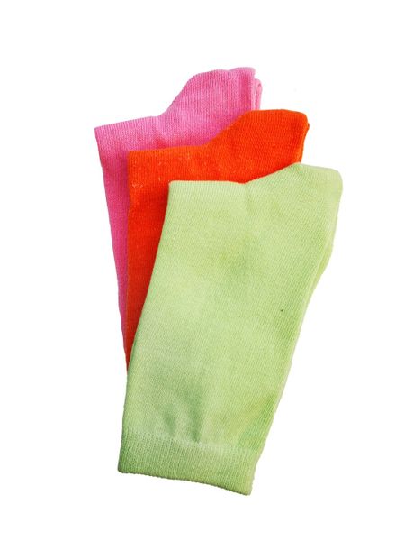 Fashion Fun Socks - Pack of 3 - Pink, Green &amp; Orange
