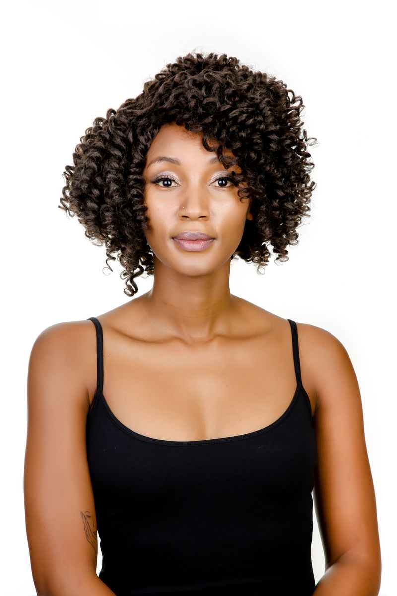 Magic Short Size Beautiful Synthetic Hair Afro Curl Wig GB Ulrica 4